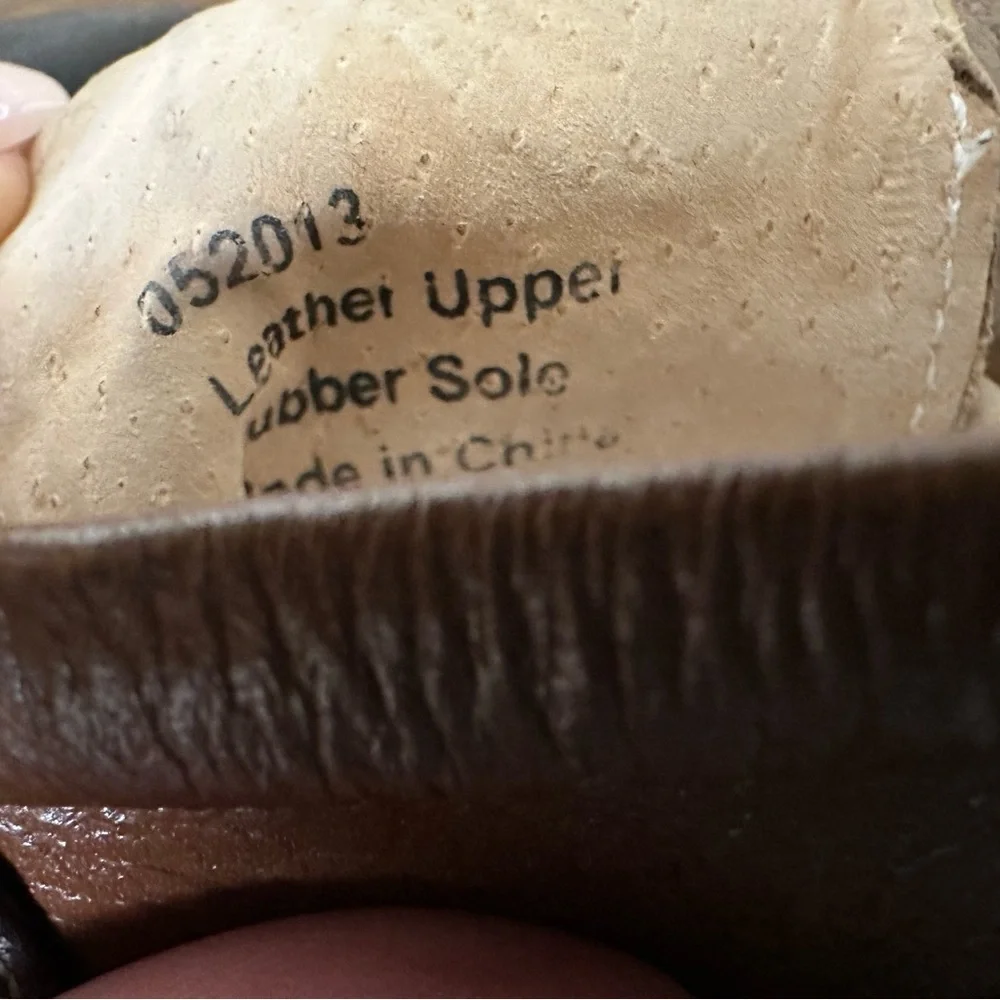 Livie & Luca boys toddler size 5 brown leather boot rubber sole